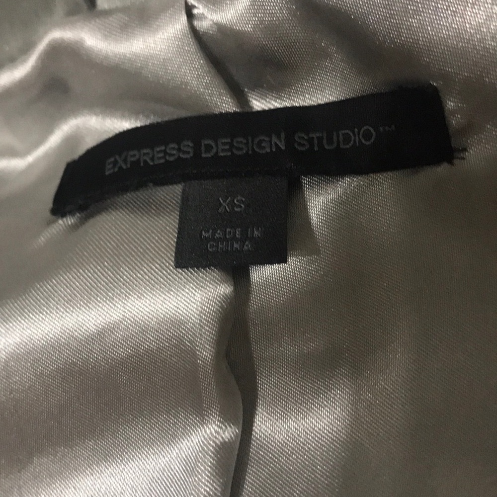 Express Design Studio Silver Blazer - image 5